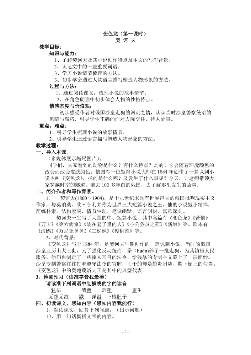 变色龙教案设计.doc_第2页