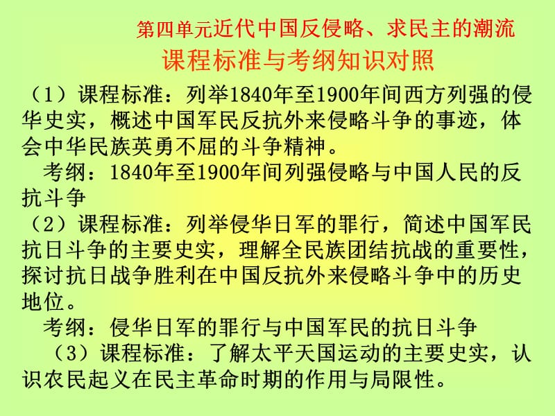 第四单元近代中国反侵略求民主的潮流.ppt_第1页