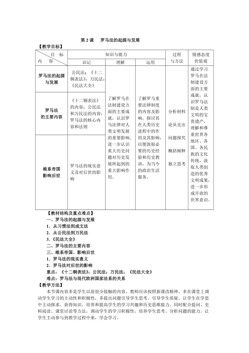 第2课罗马法的起源与发展.doc_第1页