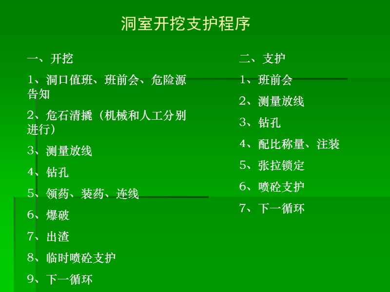 洞室爆破开挖支护作业安全知识讲座.ppt_第3页