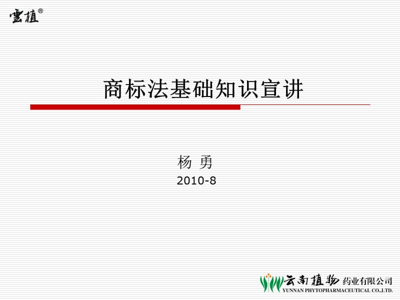 商标法基础知识宣讲杨勇.ppt_第1页