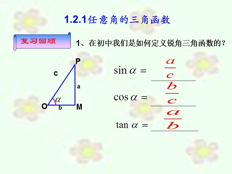 1.2.1任意角的三角函数课件.ppt_第2页