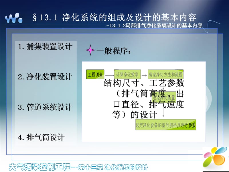 大气污染控制工程---第十三章净化系统的设计.ppt_第3页