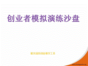 创业者模拟演练沙盘介绍资料.ppt