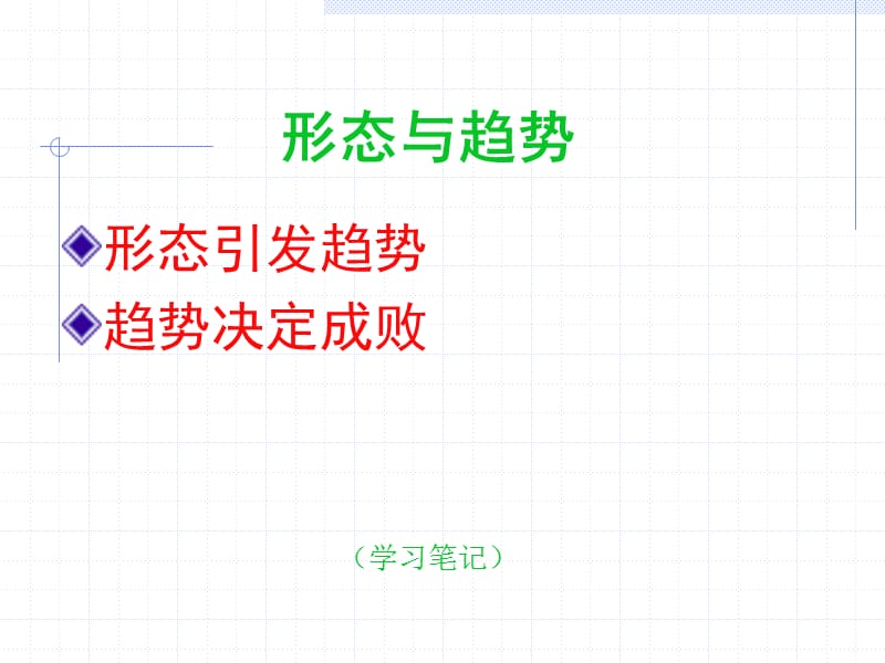 形态与趋势学习笔记.ppt_第1页