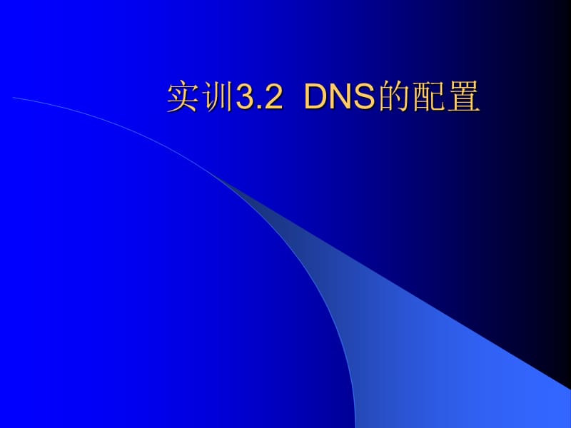 实训DNS的配置.ppt_第1页