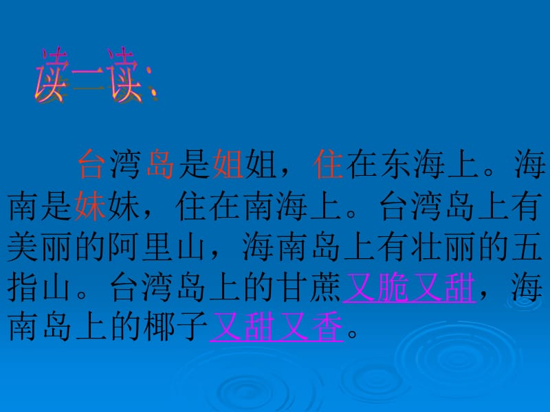 一年级语文姐妹岛西师版.ppt_第3页