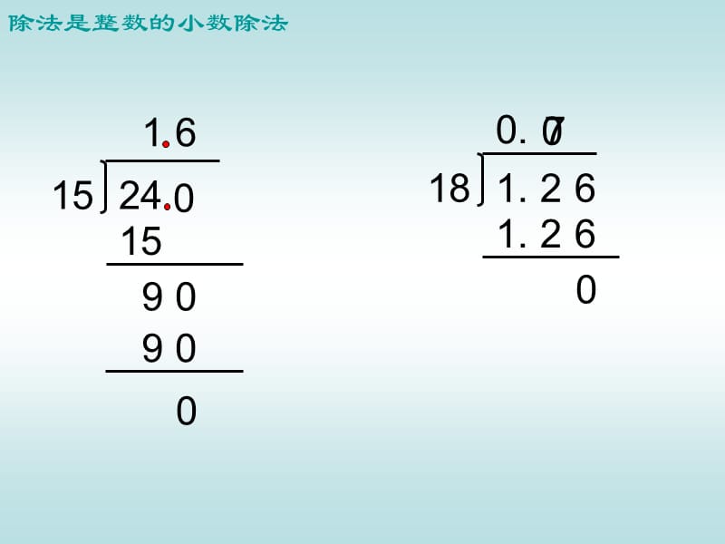 新人教版第九册除数是整数的小数除法.ppt_第1页