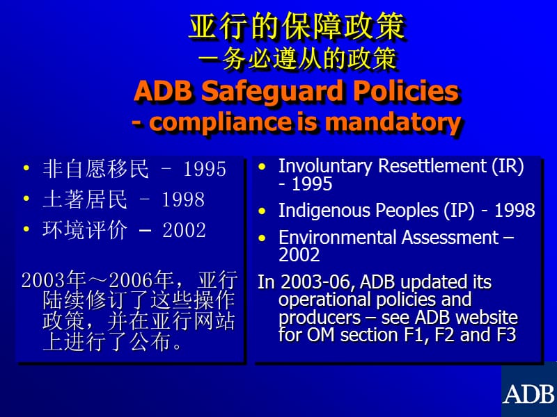 亚行的移民政策adbresettlementpolicy-亚行中国代表处ADB.ppt_第3页