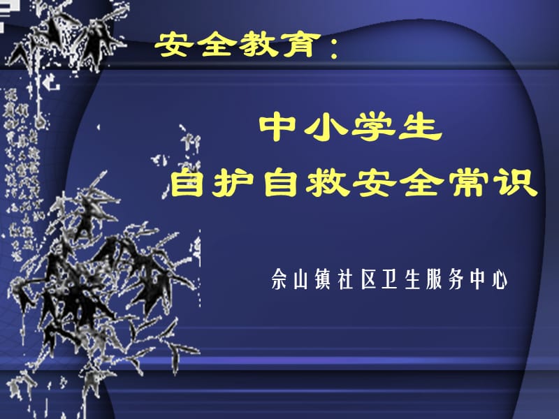 学校安全教育.ppt_第1页