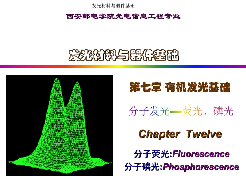 第七章分子发光-荧光与磷光.ppt_第1页