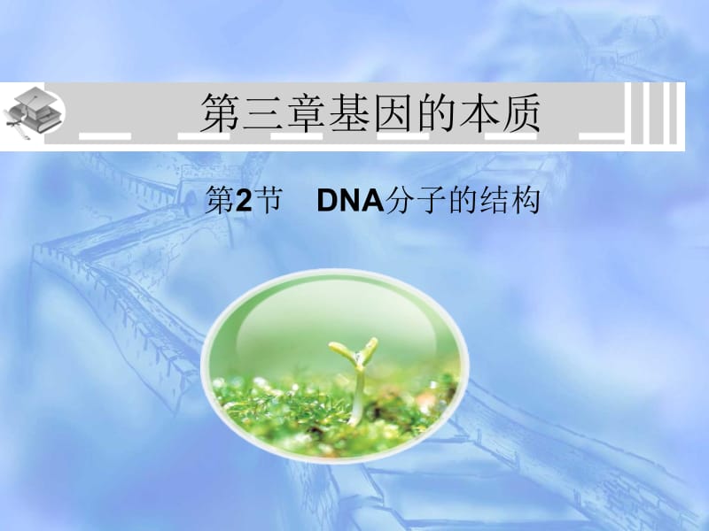 第3章第2节：DNA分子的结构.ppt_第1页