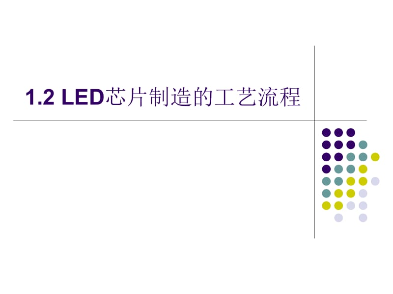 1.2 LED芯片制造的工艺流程.ppt_第1页