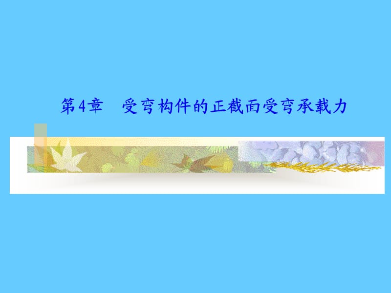 04 受弯构件的正截面受弯承载力.ppt_第1页