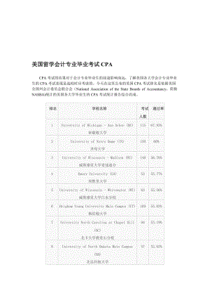 美国留学会计专业毕业考试CPA.doc