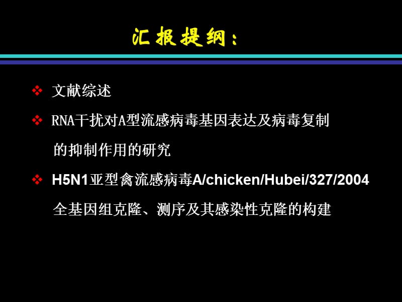 H5N1亚型禽流感病毒感染性克隆的构建.ppt_第2页