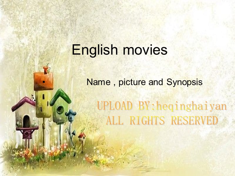 英语演讲PPTEnglishMoviesppt课件.ppt_第1页