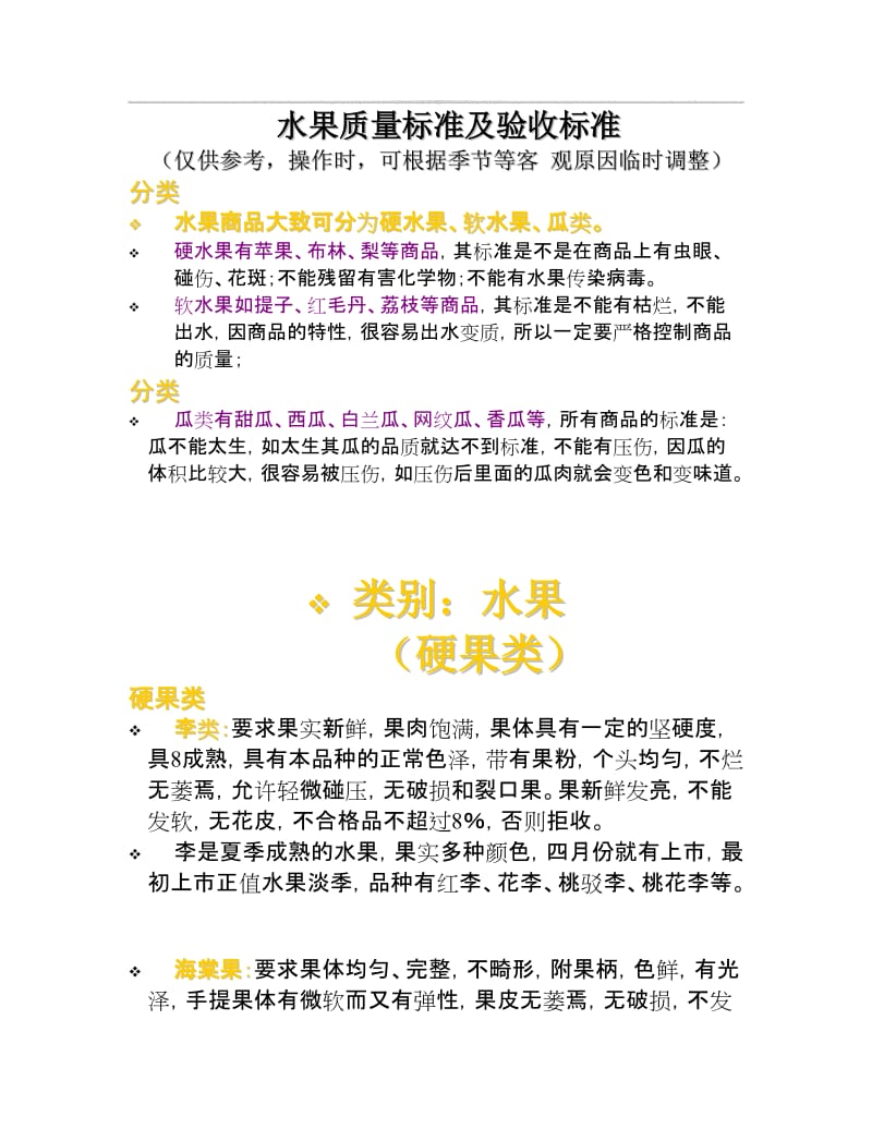 水果收货标准.doc_第1页