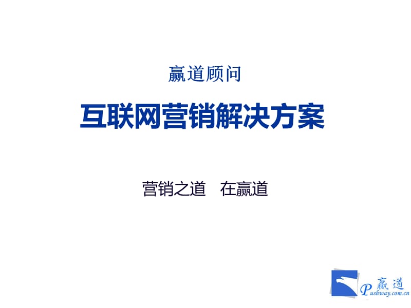 营销之道在赢道赢道顾问互联网营销解决方案.ppt_第1页