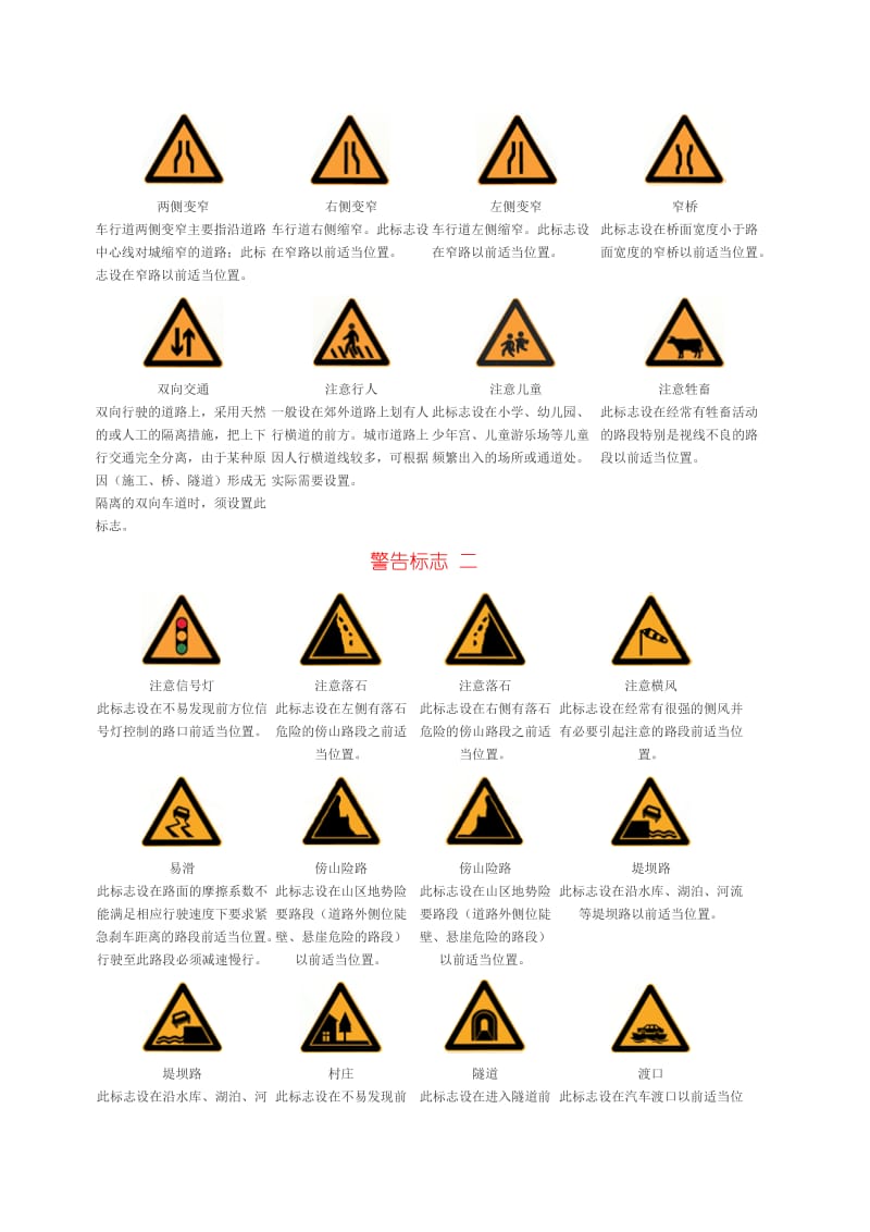 2016新编上海驾校考试交通标志图说明.doc_第2页