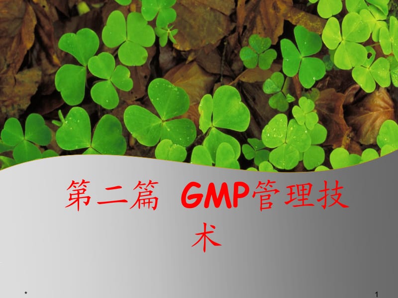 第二篇GMP管理技术-物料管理.ppt_第1页