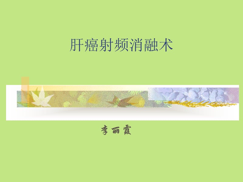 肝癌射频消融术1.ppt_第1页