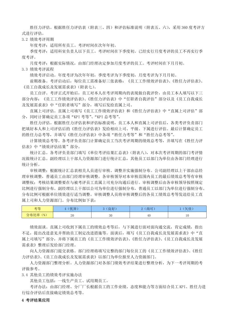 绩效考评管理制度及实施表格.doc_第2页