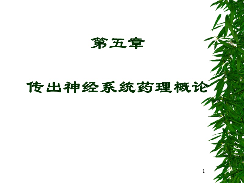 第五章传出神经系统药理概论new.ppt_第1页