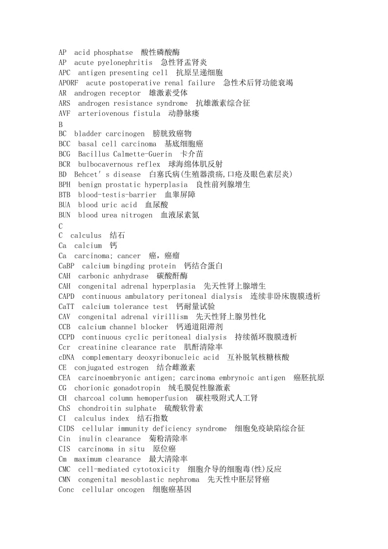 泌尿外科常用术语英文缩写.doc_第2页