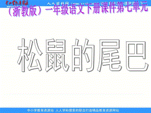 浙教版一年级下册松鼠的尾巴课件1.ppt