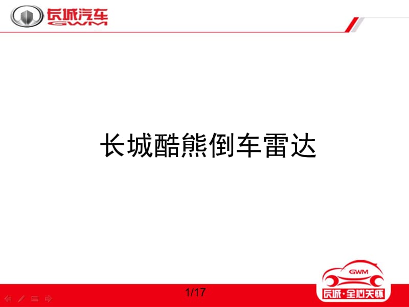 长城酷熊倒车雷达.ppt_第1页