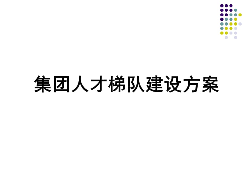 集团人才梯队建设方案.ppt_第1页