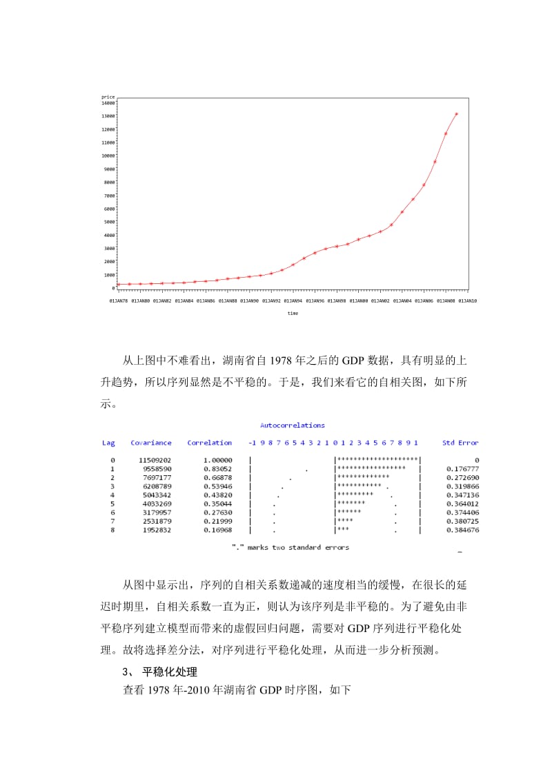 湖南省国内生产总值年度数据的时间序列分析.doc_第2页