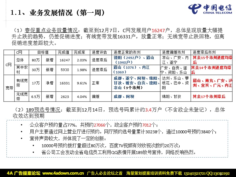 通信-中国电信“添翼迎春”促销活动部署方案2009.ppt_第3页