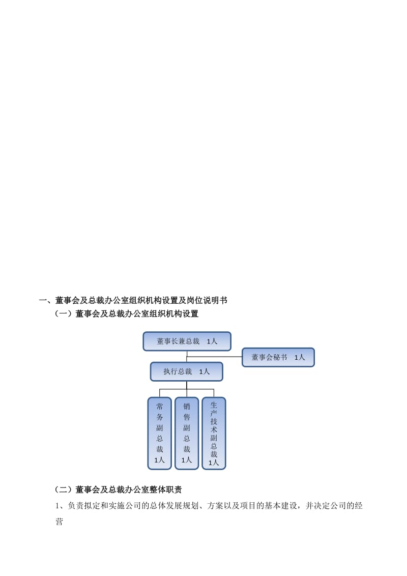 董事会及总裁办公室岗位说明书.doc_第1页