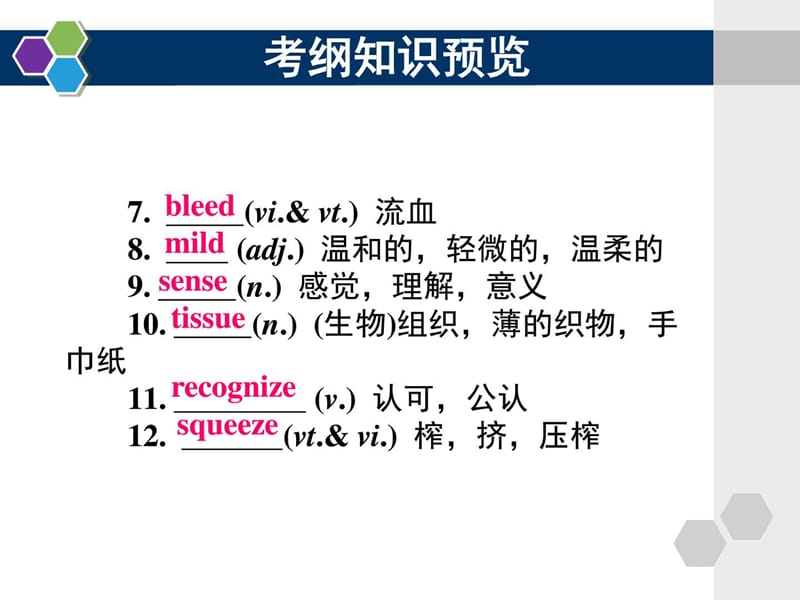 人教版高中英语必修5_Unit5精品复习课件.ppt_第3页