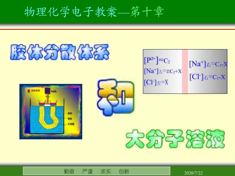 第十章胶体分散体系和大分子溶液.ppt_第1页