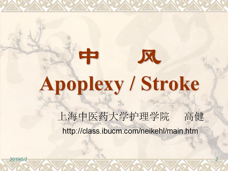 中风ApoplexyStroke课件.ppt_第2页