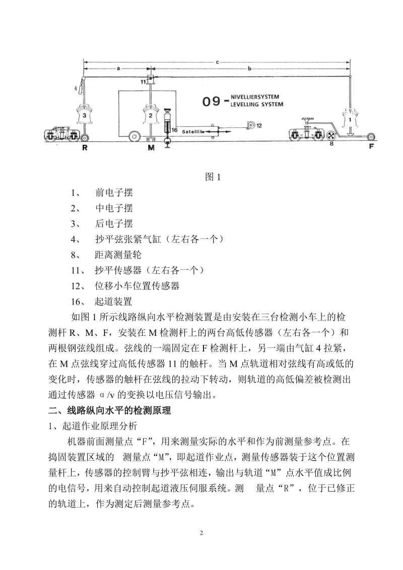 D09-32连续式捣固车线路纵向水平的检测原理及现场标定[修改].doc_第2页