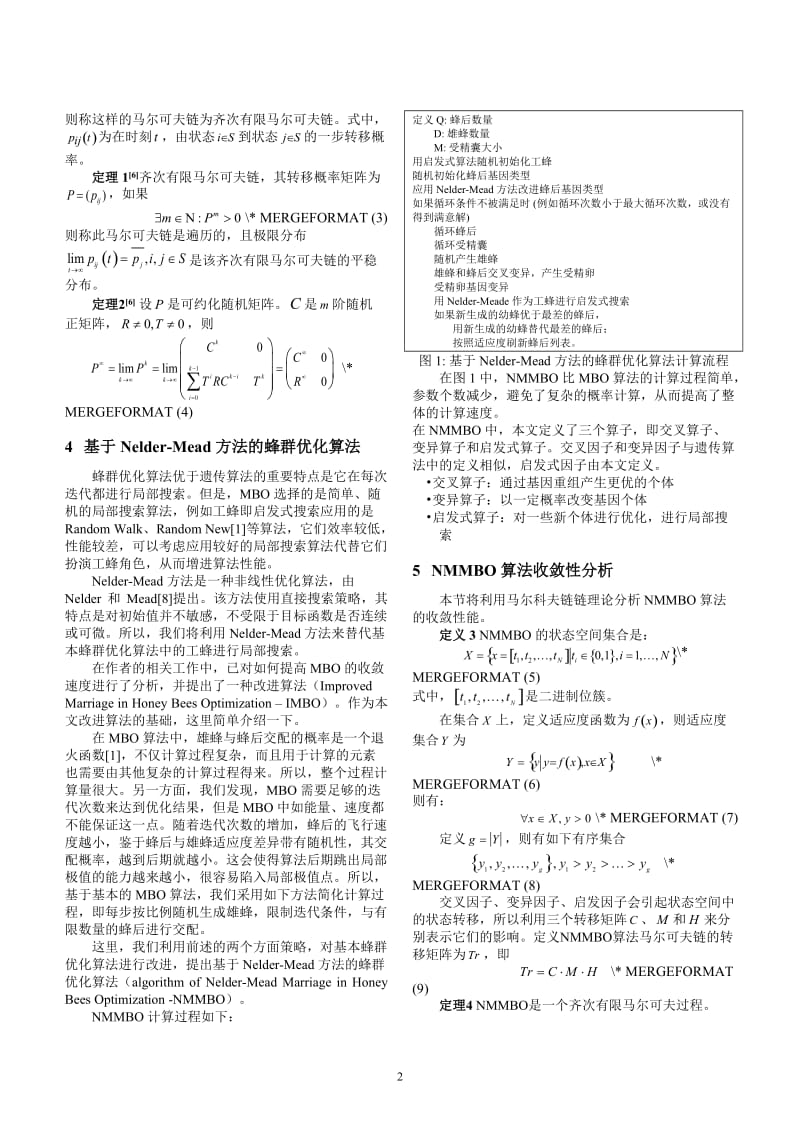 Nelder-Mead蜂群混合优化算法及其收敛性分析与性能比较.doc_第2页