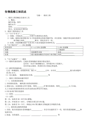 生物选修3基础知识点填空1.doc