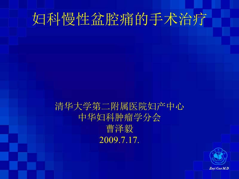 妇科慢性盆腔痛的手术治疗-课件，幻灯，PPT.ppt_第1页