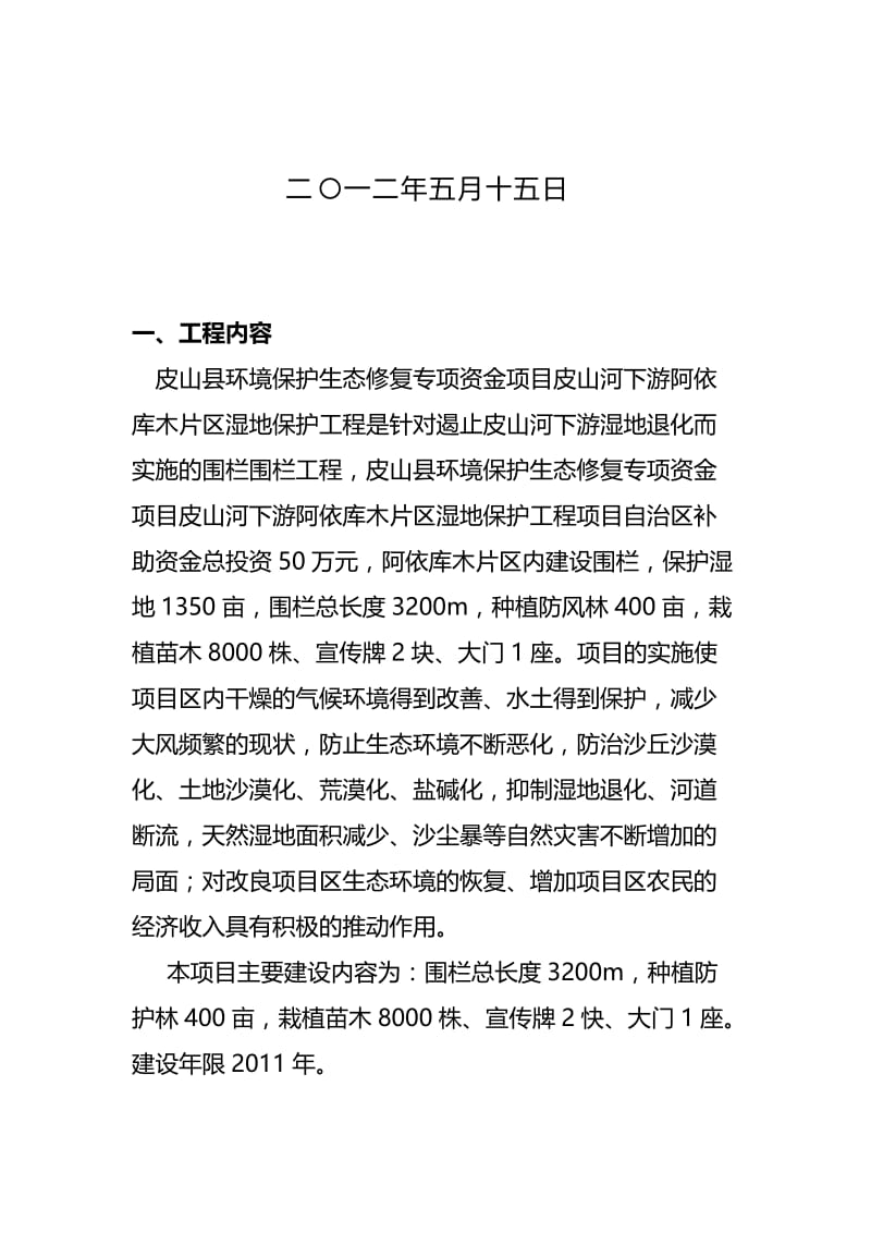 bz皮山河下游阿依库木片区湿地保护工程工程财务决算表.doc_第2页