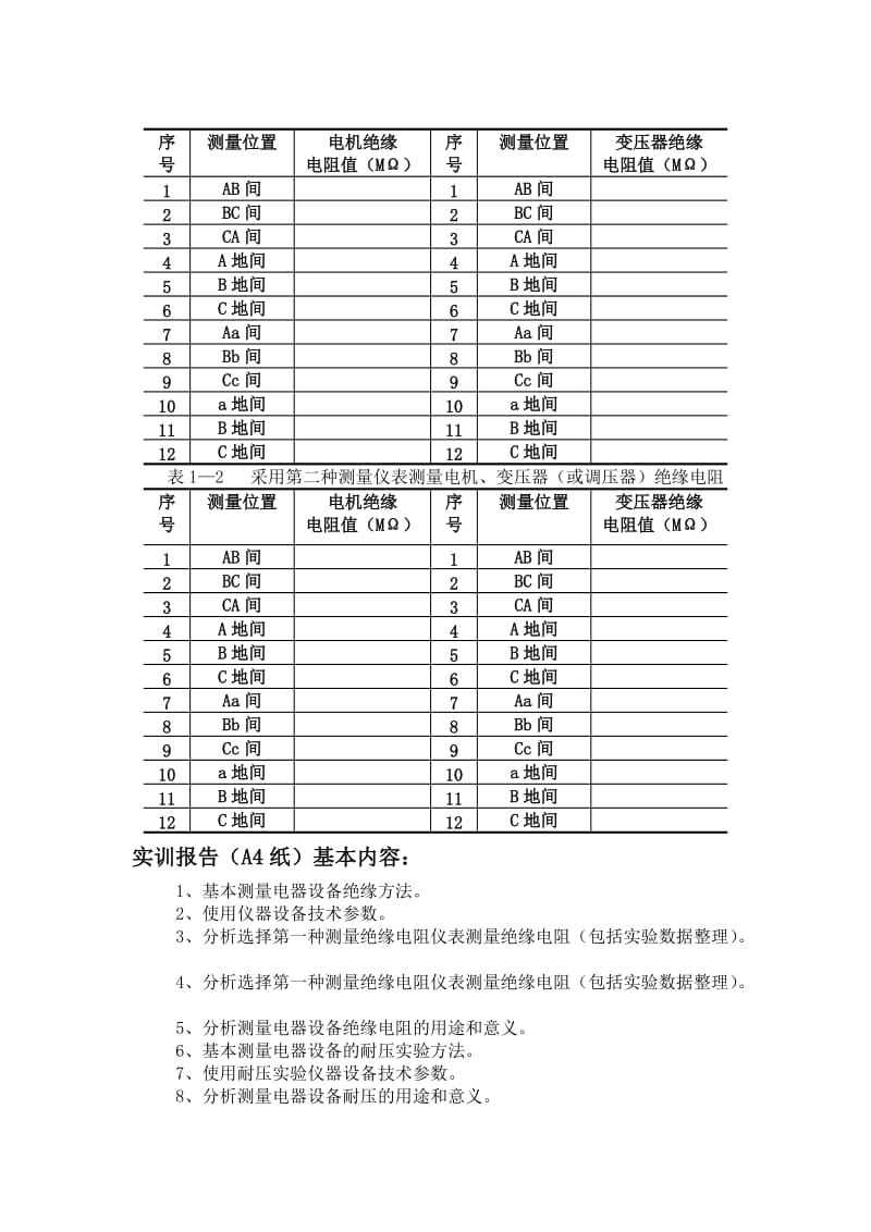 电机综合实训内容-电气设备的基础测试、电机测速方法研究、同步发电机并网14修B.doc_第3页