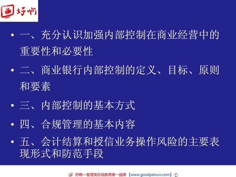 好啊网：商业银行内部控制与合规风险管理.ppt_第2页