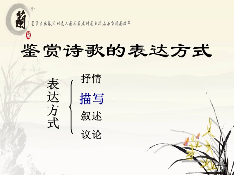 鉴赏诗歌的表达方式,ppt,讲座，课件.ppt_第1页