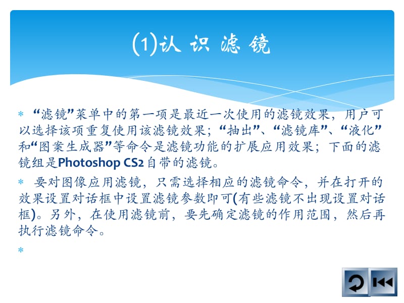 Photoshop CS2 基础教程10创建滤镜特效.ppt_第2页