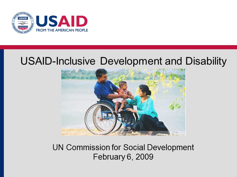USAID-Inclusive Development and Disability关于包容性发展的外文介绍.ppt_第1页