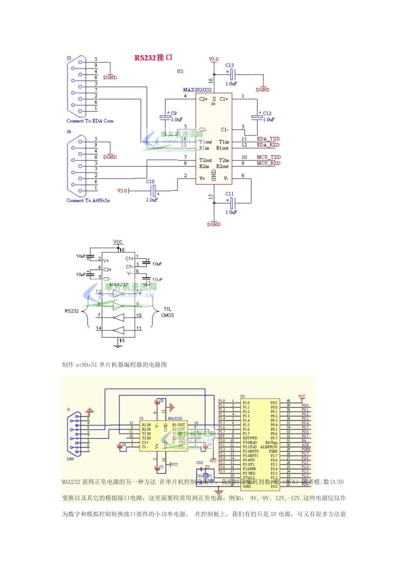 40 RS232标准串口设计的单电源电平转换芯片MAX232中文资料及应用.doc_第2页