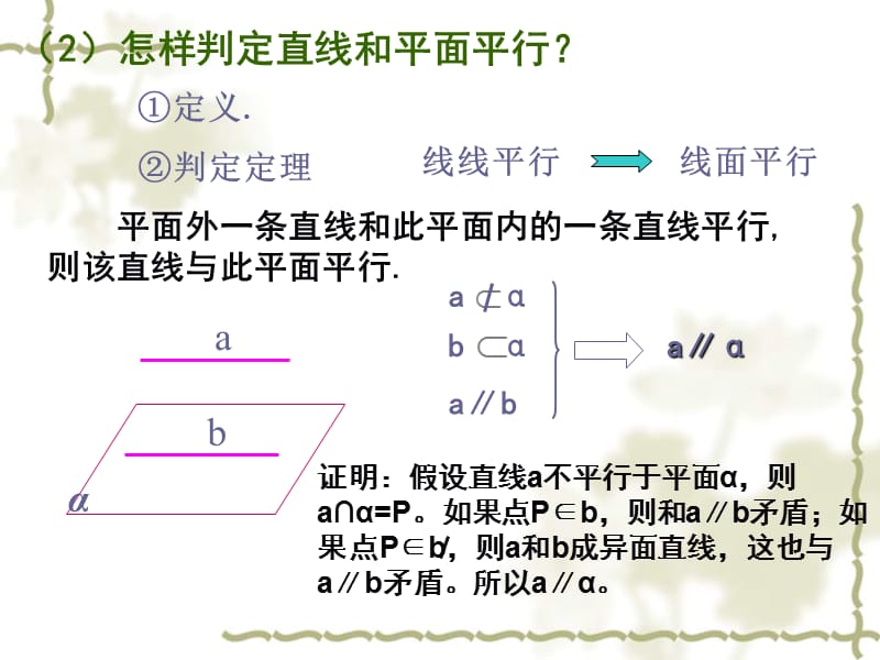 直线和平面平行平面和平面平行的判定.ppt_第3页